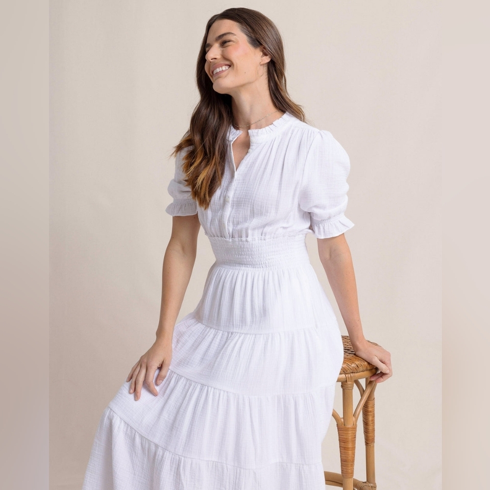 Southern Tide White Maxi Dress